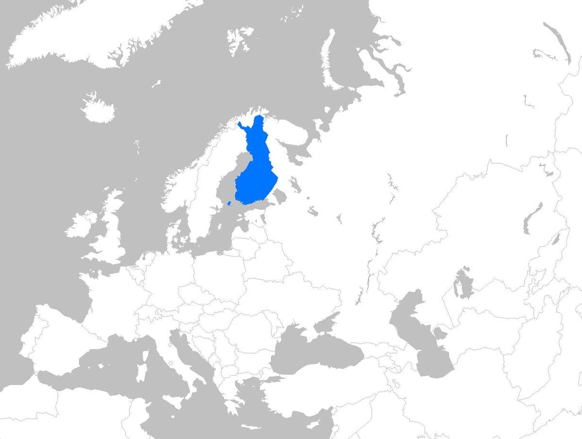Finnország európa térképe