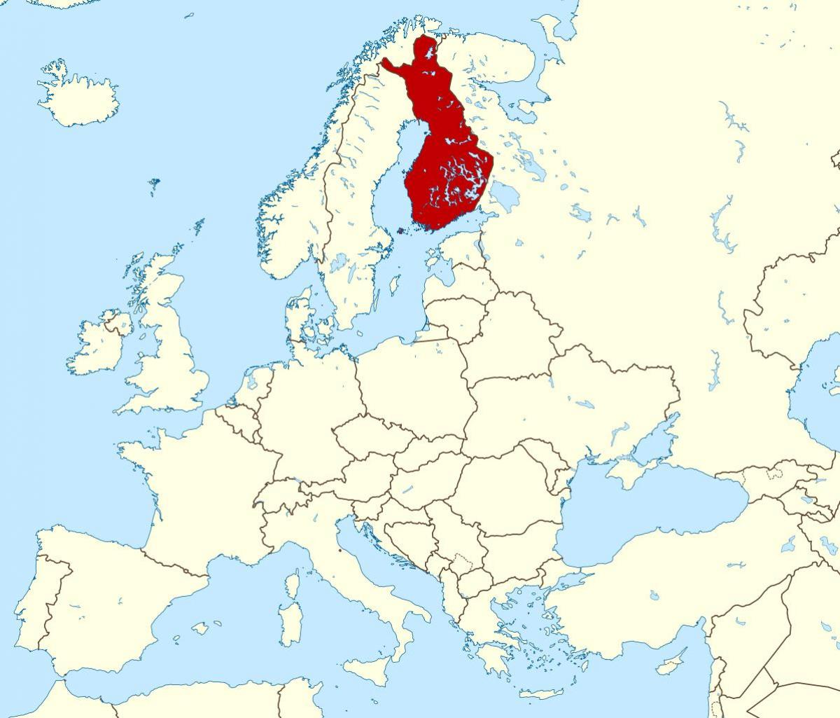 a világ térképe Finnország