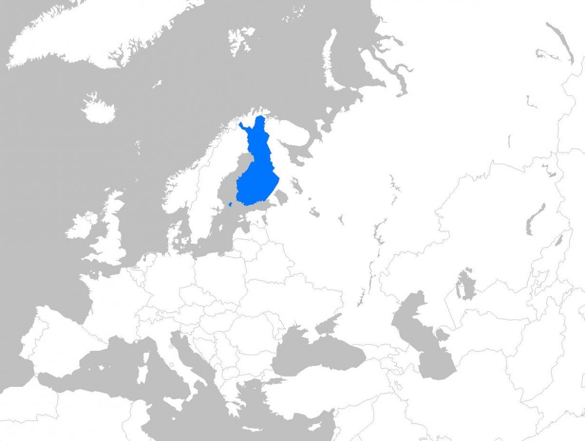 Finnország európa térképe