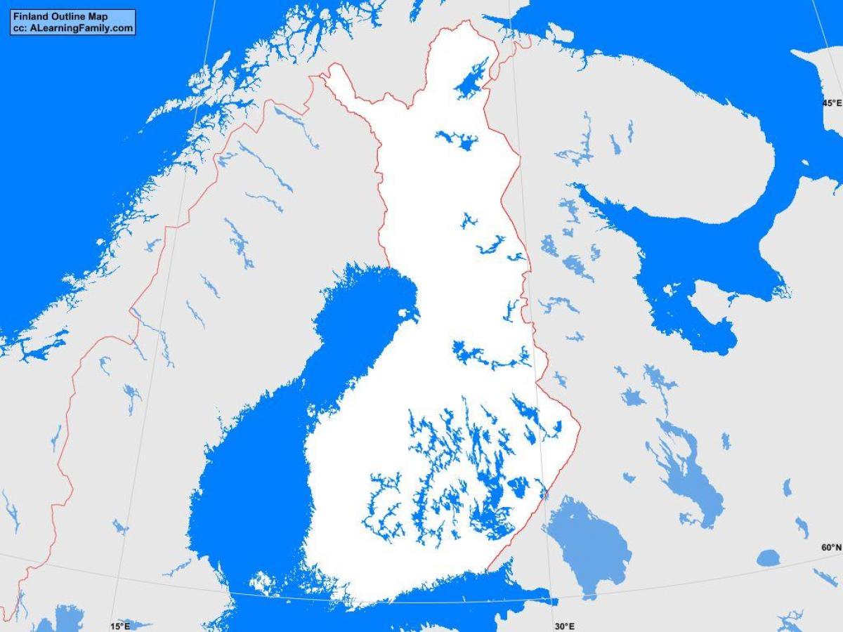 Térkép vázlat Finnország