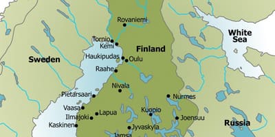 Térkép kemping Finnország