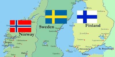 Finnország térkép világ
